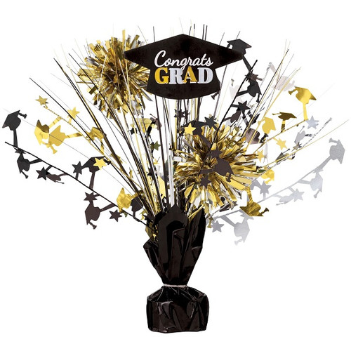 Grad Mini Tinsel Burst Centerpiece