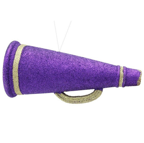 Purple & Gold Megaphone Ornament Purple & Gold Megaphone Ornament