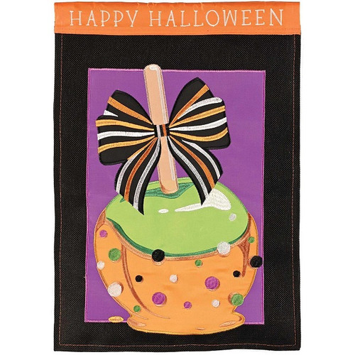 Candy Apple Halloween Garden Flag