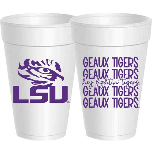 LSU Double Wall Tumbler With Straw - Party Time, Inc.