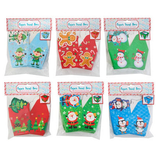 Christmas Paper Treat Boxes