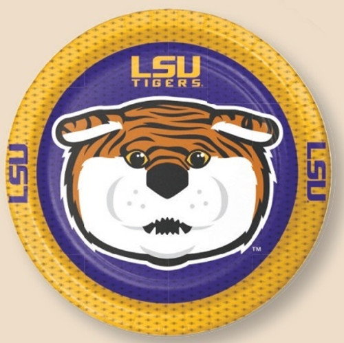 LSU Mike the Tiger Luncheon Plates LSU Mike the Tiger Luncheon Plates