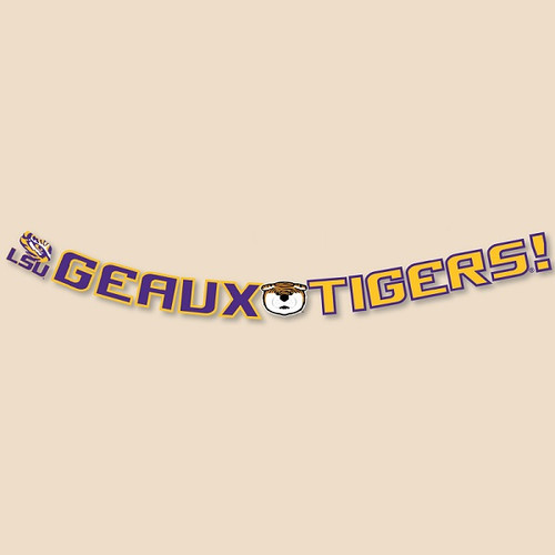Mike the Tiger Letter Banner