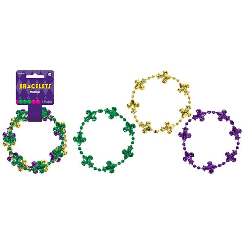 Mardi Gras Bead Bracelets