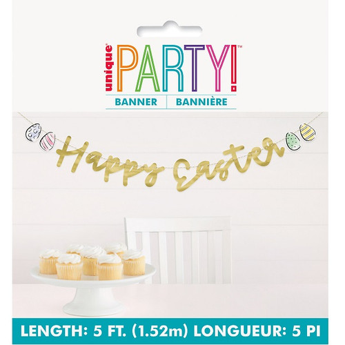 Dainty Easter Foil Banner