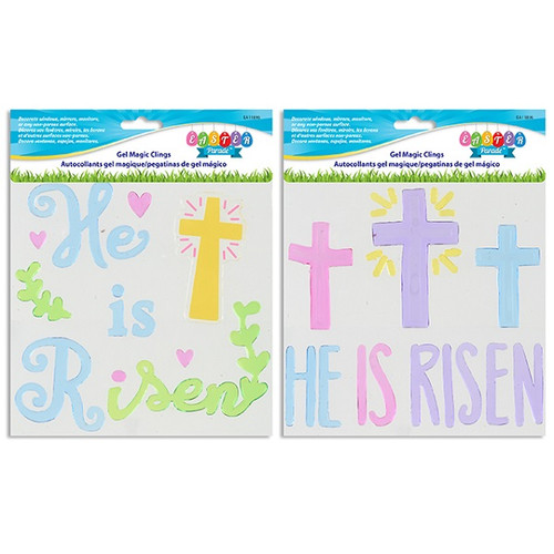 Easter Religious Window Gel Cling