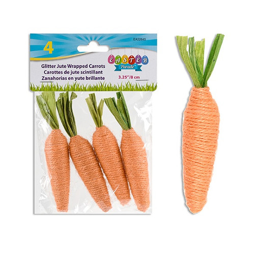 Glitter Jute Wrapped Carrots