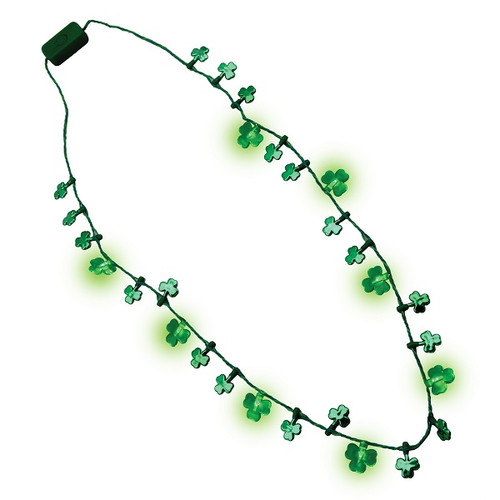 Shamrock Flashing Necklace