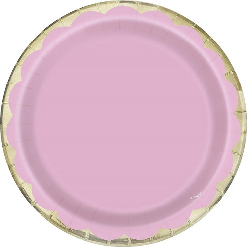 Light Pink Pastel Scalloped Luncheon Plates Light Pink Pastel Scalloped Luncheon Plates