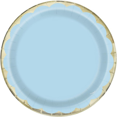 Light Blue Pastel Scalloped Dinner Plates Light Blue Pastel Scalloped Dinner Plates