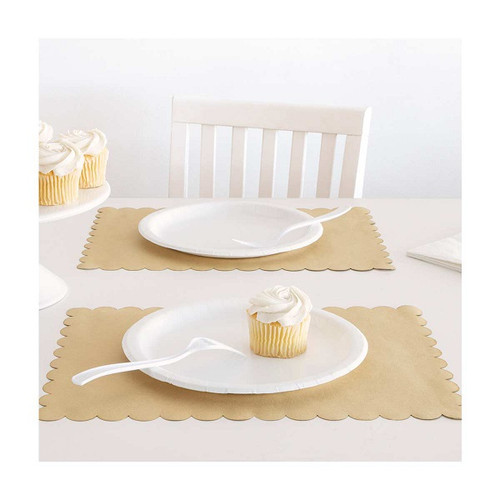 Kraft Scalloped Paper Placemats Kraft Scalloped Paper Placemats
