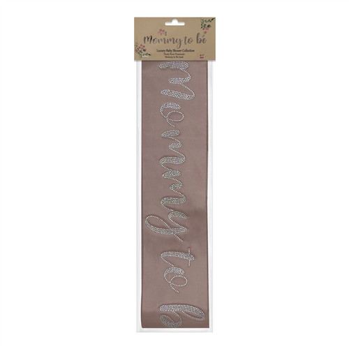 Decorate yourself for your baby shower with this Dusty Rose Mommy To Be Sash! This pretty darker rose color satin sash features Mommy To Be in bling letters. One size fits most adults and older teens. Decorate yourself for your baby shower with this Dusty Rose Mommy To Be Sash! This pretty darker rose color satin sash features Mommy To Be in bling letters. One size fits most adults and older teens.