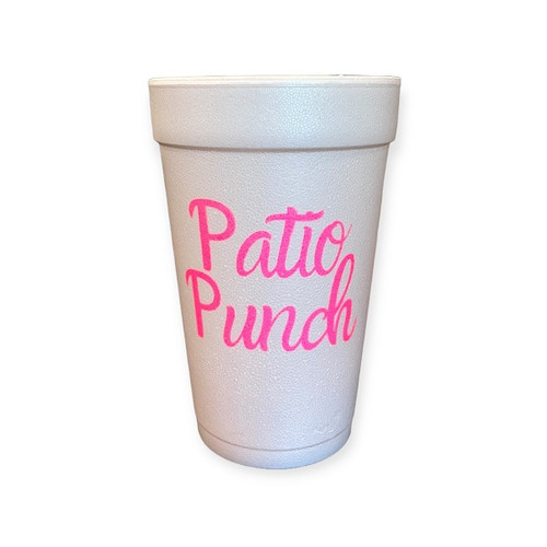 Splash into summer with a refreshing beverage served in these fun Summer Styrofoam Cups! These white, sturdy styrofoam cups feature assorted colorful printed summertime phrases. Package includes 25 count, 16 ounce cups.