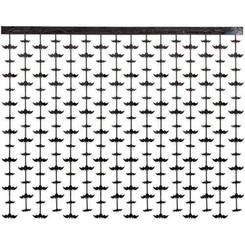Set the scene for a spooktacular photo session with our Black Foil Bat Photo Booth Backdrop! This striking backdrop features a sleek, shiny black foil design adorned with a flurry of bats, perfect for adding a touch of Halloween magic to your photos.

Measuring 5 feet wide by 4 feet high, it offers ample coverage for creating memorable snapshots. The backdrop comes with an adhesive strip for easy hanging, making setup a breeze. Whether you’re hosting a Halloween party, a themed event, or just love bat-themed decor, this backdrop will make your photos soar!
