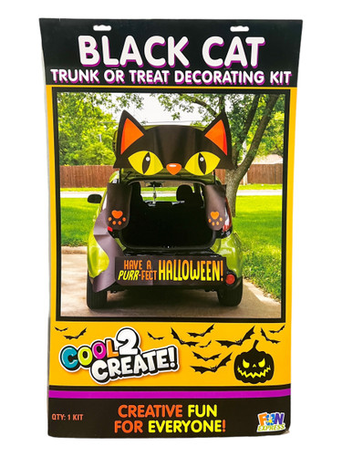 Want to turn your vehicle into an adorable cat for your church Halloween event? This delightful kit includes five pieces: a cute black cat face and a sign that says, "Have a purr-fect Halloween!" Perfect for adding a fun touch to your celebration! Want to turn your vehicle into an adorable cat for your church Halloween event? This delightful kit includes five pieces: a cute black cat face and a sign that says, "Have a purr-fect Halloween!" Perfect for adding a fun touch to your celebration!