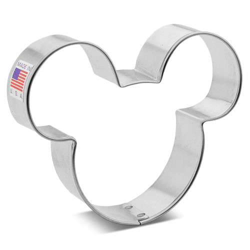 Create some fun treats with this Mouse Head Cookie Cutter! Perfect for creating fun-shaped cookies (mouse or koala heads) for parties or special occasions, this durable metal cutter is easy to use and built to last.
Measures approximately 4 inches by 3.5 inches.