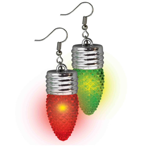 Celebrate the season with our Classic Light Up Bulb Earrings! Designed to look like festive Christmas bulbs, these earrings come in red and green. With batteries included, they light up to add a playful touch to your holiday outfit.