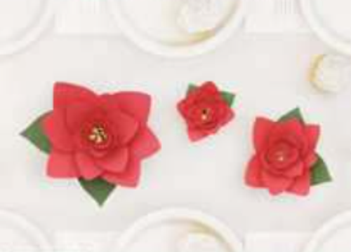 Create your own festive decor with our DIY Paper Poinsettia Kit! This set includes 63 pieces to craft three stunning poinsettia flowers in three different sizes. Perfect for holiday decorations, centerpieces, or gifts, the kit provides everything you need to bring a touch of seasonal charm to your home.