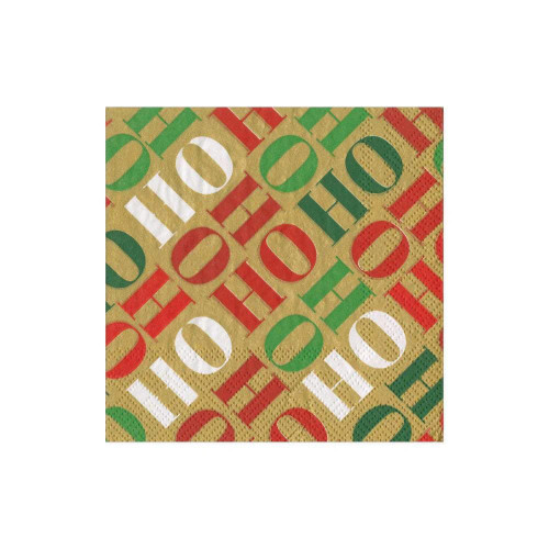 Celebrate the season with our Ho Ho Ho Beverage Napkins! In a solid gold color, these napkins feature a fun diagonal pattern of “Ho Ho Ho” in red, green, and white. Perfect for holiday parties, family gatherings, or festive get-togethers, they bring a cheerful touch to any occasion.
The napkins measure 5 inches by 5 inches and include 20 count in each pack.