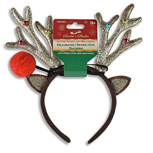 Glittery Gold Antlers