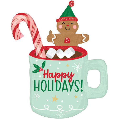 Christmas Mug Balloon 31in