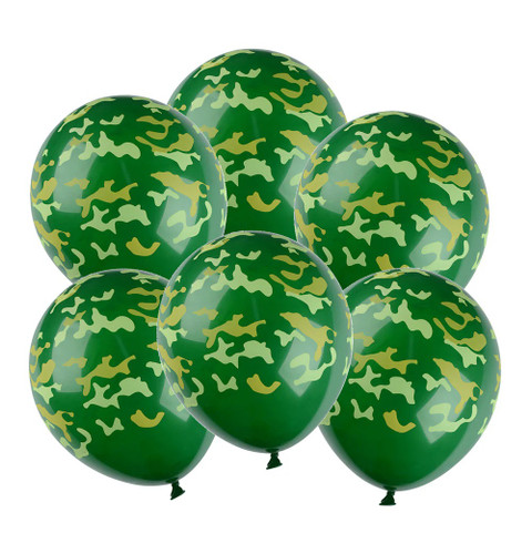 Camo Latex Balloons 6 Pack Camo Latex Balloons 6 Pack