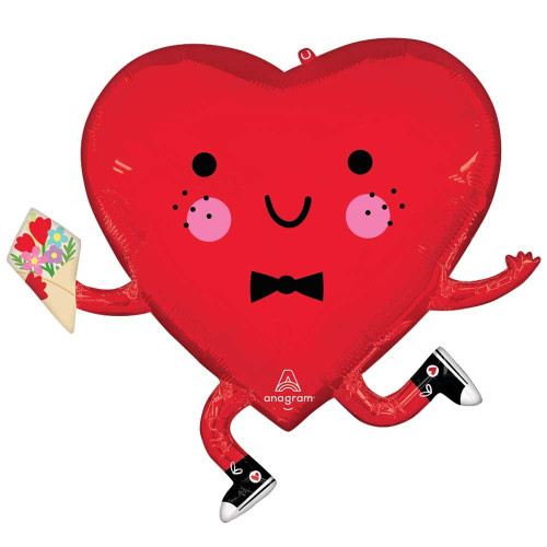 Happy Heart Guy Balloon 28in