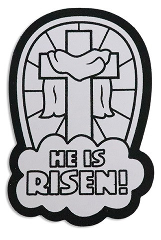 Color Your Own Fuzzy Art Cross. Package includes 8 count fuzzy crosses. Measuring 5.4in x 3.5in. Markers not included.