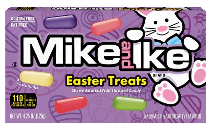Mike and Ike Easter Treats. Net WT 4.25oz.