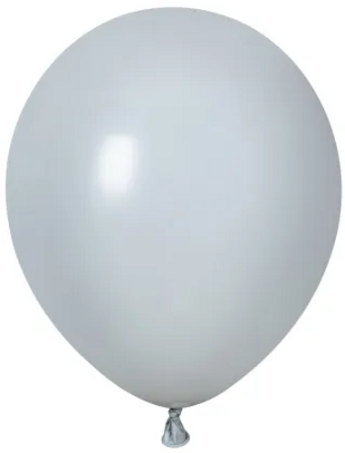 Gray 12 Inch Helium Filled Balloon