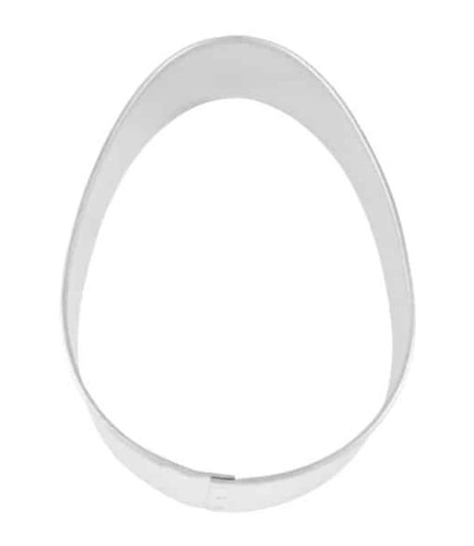 Egg Cookie Cutter. Measures approximately 3in.
