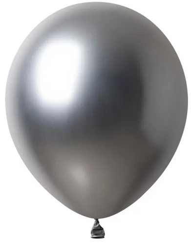 Platinum Silver 12 Inch Helium Filled Balloon