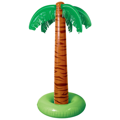 Inflatable Palm Tree. Standing tall with a bright green base and large leafy branches, this palm tree features playful fringe-style leaves that add extra flair. Measures 4ft 10in. Inflatable Palm Tree. Standing tall with a bright green base and large leafy branches, this palm tree features playful fringe-style leaves that add extra flair. Measures 4ft 10in.