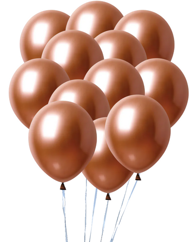 Dozen Balloons Grouped together in the color platinum rose gold Dozen Balloons Grouped together in the color platinum rose gold