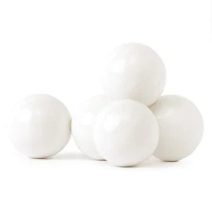 White Gumballs. These classic 1 inch gumballs feature a white color coating. Perfect for weddings, baby showers, holidays, and more. Net weight available in 14oz and approximately 3lbs 9oz.