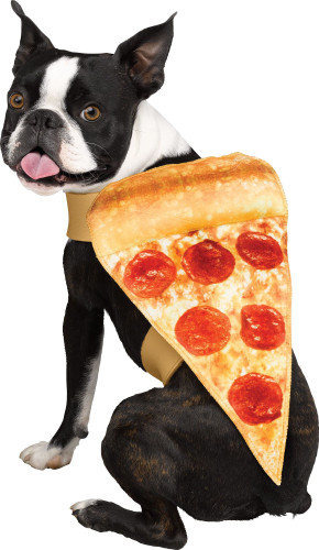 Pizza Pup Pet Costume. Includes polyester photoreal tunic of a slice of pepperoni pizza. X Small roughly fits 6-10lbs that's 8-10in long from shoulders to end with a 12-15in chest. Small/Medium 11-28lbs that's 12-14in long with 15-22.5in chest. Large/XL 29-75lbs that's 17.5-21.5in long with a 23-32in chest. Pizza Pup Pet Costume. Includes polyester photoreal tunic of a slice of pepperoni pizza. X Small roughly fits 6-10lbs that's 8-10in long from shoulders to end with a 12-15in chest. Small/Medium 11-28lbs that's 12-14in long with 15-22.5in chest. Large/XL 29-75lbs that's 17.5-21.5in long with a 23-32in chest.