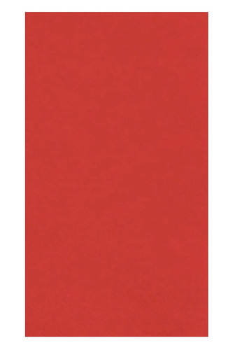 Ruby Red Guest Towel Napkins. These 2-ply paper napkins feature a bright red color. Package includes 20 count napkins measuring 7.75in x 4.25in when folded.