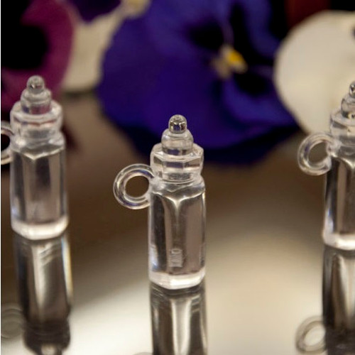 Clear Acrylic Baby Bottle Charms 1.5in Clear Acrylic Baby Bottle Charms 1.5in