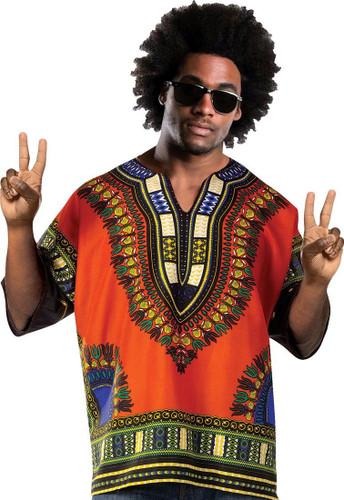 Adult Dashiki Hippie Shirt.