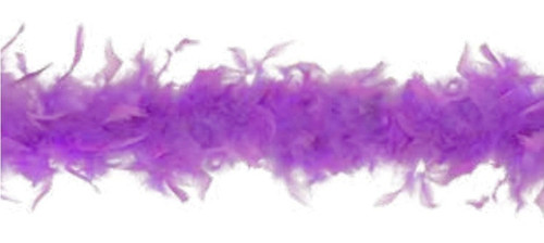 Purple Deluxe Feather Boa. This soft accessory features long purple feathers! Great for costumes, sports events, parades, and more! Boa measures 72in.