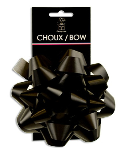 Black Star Bow. This black matte bow is great for birthdays, Christmas, weddings, and more. Measures 5in.