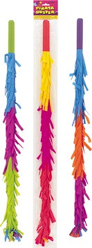 Pinata Buster. This buster is coated in layers of colorful tissue paper. Color may vary. Package includes 1 count buster measuring 30in.