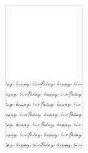 Script Birthday Plastic Tablecover