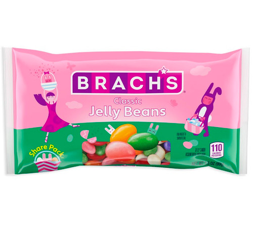 Easter Jelly Beans. This bag contains a colorful assortment of fruity and sweet flavors. Net WT 3.5oz.