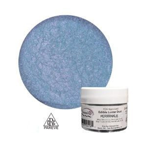 Edible Luster Dust - Periwinkle. This luster dust is in a periwinkle blue color. Net WT .25oz.