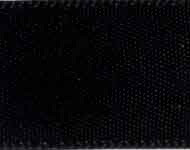 Double Face Satin Ribbon - Black. This polyester ribbon features a solid black color. Available in 3/8in x 15yds, 7/8in x 6yds, and 1.5in x 5yds.