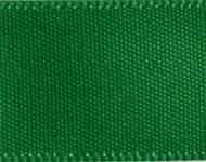 Double Face Satin Ribbon - Green. This polyester ribbon features a solid emerald green color. Available in 3/8in x 15yds, 7/8in x 6yds, and 1.5in x 5yds.