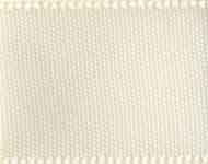 Double Face Satin Ribbon - Ivory. This polyester ribbon features a solid off white color. Available in 3/8in x 15yds, 7/8in x 6yds, and 1.5in x 5yds.