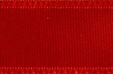 Wired Single Face Satin Ribbon - Red. This polyester ribbon features a solid red color and a wire edge for shaping. Available in 1.5in x 3yds.