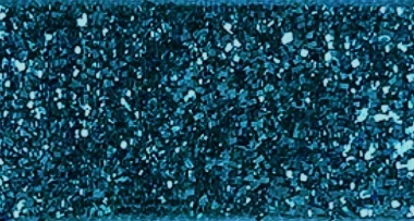 Velvet Glitter Ribbon - Turquoise. This skinny polyester and nylon ribbon features a turquoise blue tinsel texture. Available in 5/8in x 3yds.